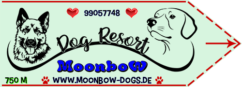 street sign to Dog Resort Moonbow
